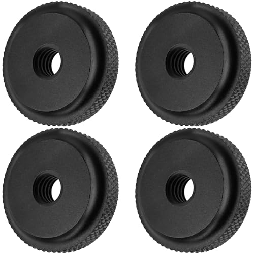 Camera Hot Shoe Mount Screw Adapter 1/4" to 1/4", BENACES 4-Pack Aluminum Alloy 1/4 Inch Nut Female Dual Thread Converter Connector for Heads, Tripods