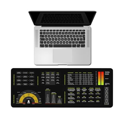 Mixing Mastering Cheat Sheet Mousepad Regular (Regular (250x350mm)) - size: Regular (250x350mm)