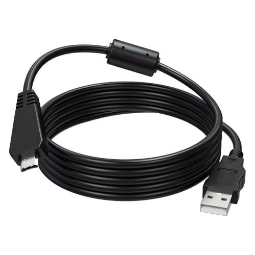 Zosvoses VMC-MD3 USB Cable Compatible with Sony Cyber-Shot DSC-W350 W360 W380 W390 W560 W570 WX7 WX9 WX30 H70 TX100 TX66 Digital Camera, VMC-MD3 Cable for Computers, Laptops, 4.9ft
