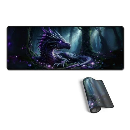 Dragon XL Gaming Mouse Pad (31.5x11.8) Waterproof 4mm Smooth Desk Mat