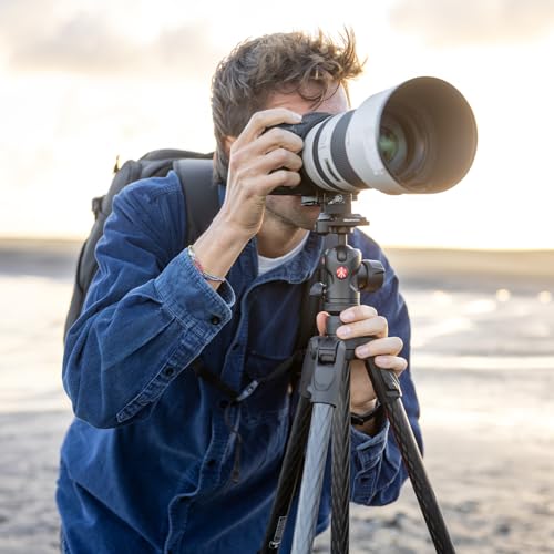 Manfrotto Befree Advanced AS, Camera Travel Tripod Kit, Twist Lock, Compatible with Arca-Swiss, Portable and Compact, Ball Head, Carbon Tripod for DSLR, Mirrorless, Camera Accessories - style: Befree Adv Arca-Swiss Twist Carb