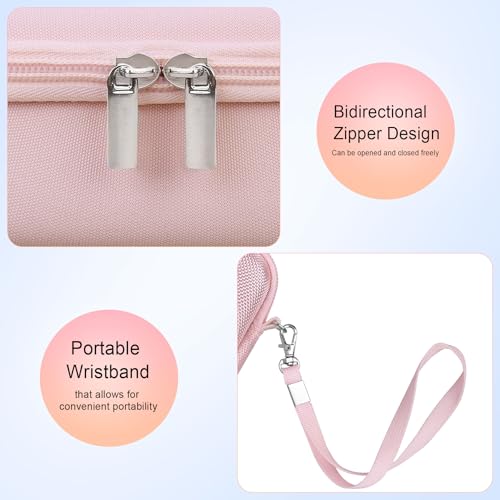 Case for Sony ZV-1F/ ZV-1/ ZV-1 II/Sony RX100 VII/ RX100 III Digital Camera | Sony ZV-1F/ ZV-1/ ZV-1 II/ RX100 VII Digital Camera Carrying Case, Hard Protective Bag, Pocket fits Accessories, Jelly Pink - color: Jelly Pink