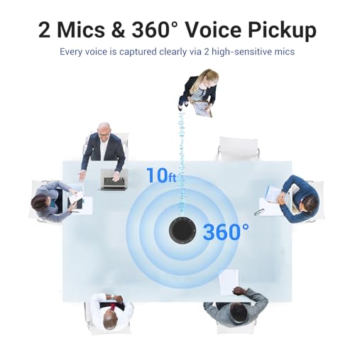 Conference Speaker and Microphone & 4K Webcam for PC