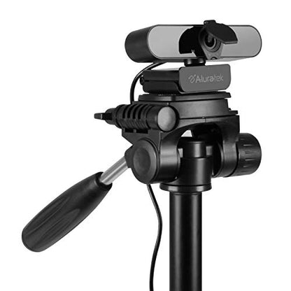 Aluratek HD 1080P Video Webcam (AWC03F) Full HD Webcam with Built-in Microphone, Autofocus, and Adjustable Clip Perfect for Streaming, Video Calls, and Online Meetings Video and Audio - style: AWC03F