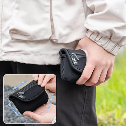JJC Neoprene Compact Digital Camera Case Travel Pouch for Sony ZV-1 RX100 VII VA VI V IV III II DSC W800 W830 WX500 HX99 HX90V HX80 for Canon G7X III II G9X II SX740 SX730 SX620 SX610 ELPH 360 190 180