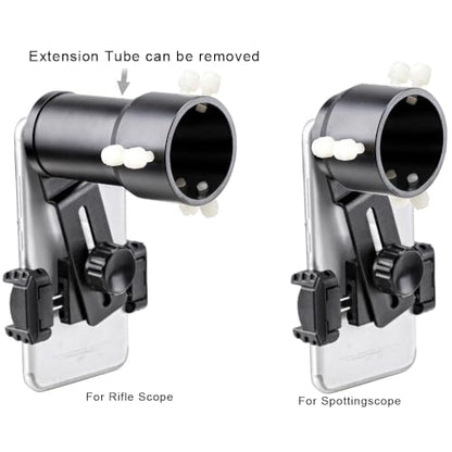 Smartphone Scope Adapter - Universal Mount for Photography & Wildlife Observation - Fits 38mm-46mm Eyepieces | Quick Alignment; Stable Phone Mount; Universal Compatibility - size: Smartphone Scope Adapter 33-46MM