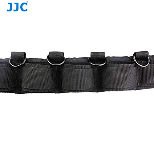 JJC GB-1 Adjustable Photography Utility Belt, Wrist Waistband, Accessory, Speed Belt for Carrying Gear Bag Case, Lens Pouch, Flash Accessories, D-Rings, Breathable 3D Mesh