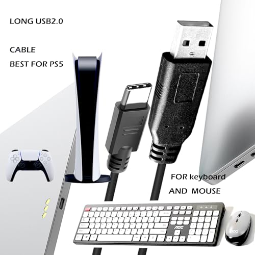 YOTETION 60FT Long USB2.0 A to C Cable, USB Male to Male, Compatible with Hard Drive, Camera, DVD Player, TV, Flash Drive, Hub, Monitor, Speaker, and More - style: 60 FT