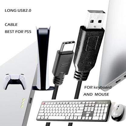 YOTETION 75FT Long USB2.0 A to C Cable, USB Male to Male, Compatible with Hard Drive, Camera, DVD Player, TV, Flash Drive, Hub, Monitor, Speaker, and More - style: 75 FT