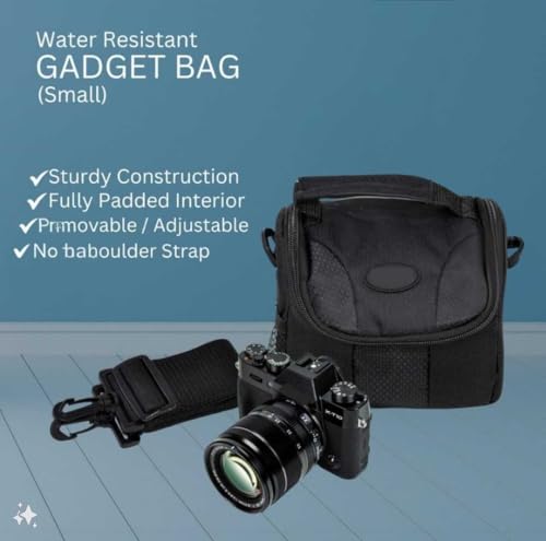 eCostConnection Small Padded Camera Bag with Shoulder Strap – Compact DSLR & Mirrorless Camera Carrying Case, Lightweight Protective Crossbody Case - style: A)small