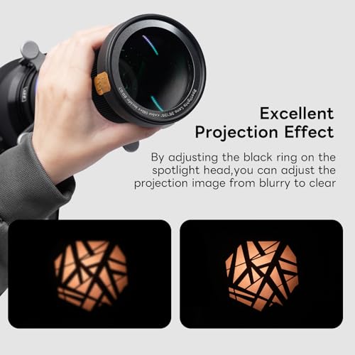 Bowens Mount Optical Snoot for Aputure/GODOX/NEEWER Cob Light, Photography Spotlight Projector Conical Snoot,Compatible with Aputure Amaran 150/300c,600x Pro,Godox SL60 etc - size: Bowens Mount