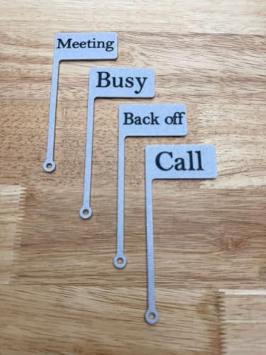 Desk Status Flag - Busy/on Call/Meeting/Back off - Focus Indicator for Home Office - Work from Home Desk Sign - Productivity Desk Accessory - PLA Material - style: Marble-CALL
