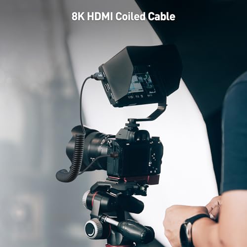 Cable Matters 48Gbps 8K HDMI Coiled Cable 1-3ft with 8K@60Hz, 4K@240Hz and HDR Support, HDMI Cable Coiled for PS5, Xbox Series X/S, RTX4080/4090, RX 7800/7900, Apple TV, and More - style: HDMI