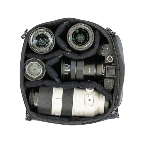 WANDRD Essential Deep Camera Cube: Weather-Resistant Protective Camera Organizer with Customizable Dividers & Side Access - Fits PRVKE 41L - size: Essential Deep