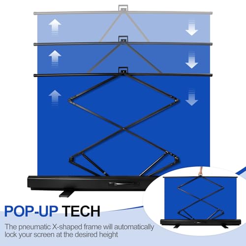 Blue Screen, Collapsible Chromakey Backdrop Retractable Photo Background | 74 x 76in Portable Chroma Key Panel, Wrinkle Resistant, Pull Up, Video Conference, Live Game, Streaming, Photographic Studio - color: Blue, size: 74 x 76in