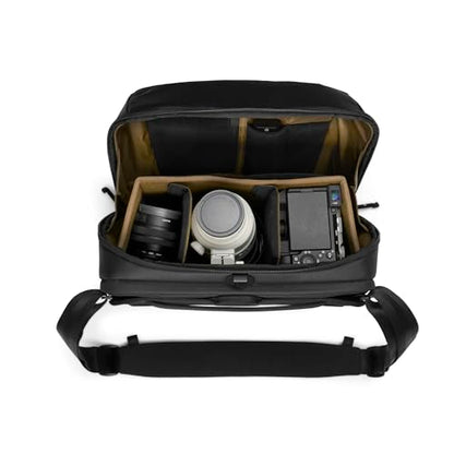 NOMATIC McKinnon Camera Messenger 13L: Versatile Camera Bag for Photographers with Quick Access, Secure Laptop Storage (Fits 14" MacBook), Comfortable Crossbody Design & External Straps for Travel - size: 13L