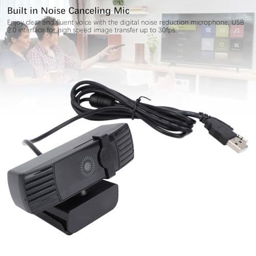 VBESTLIFE Computer Webcam, FHD Webcam with Built in Noise Canceling Microphone and Rotatable Design, 1080P Video and Wide Angle Camera, for Desktop PC or Laptop