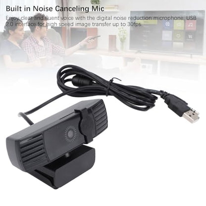 VBESTLIFE Computer Webcam, FHD Webcam with Built in Noise Canceling Microphone and Rotatable Design, 1080P Video and Wide Angle Camera, for Desktop PC or Laptop