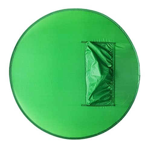 Photo Backgrounds,142Cm Round Green Screen Backdrop Portable Green Screen Chair Background for Video Chats Video Conference Game Single Layer L Size