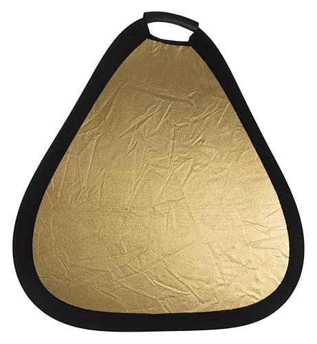Fotodiox 24in (60cm) 2-in-1 Collapsible Teardrop Reflector Disc - Silver/Gold - color: Silver/Gold, size: 24-Inch