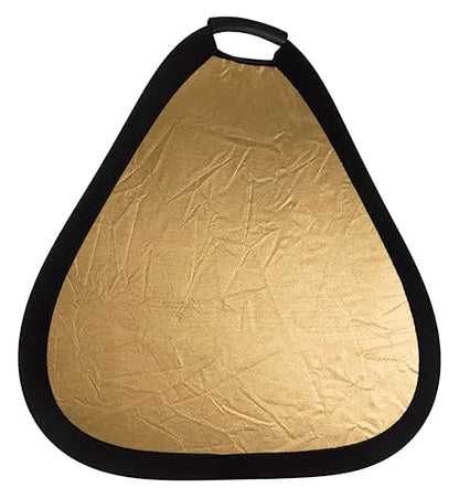 Fotodiox 24in (60cm) 2-in-1 Collapsible Teardrop Reflector Disc - Silver/Gold - color: Silver/Gold, size: 24-Inch