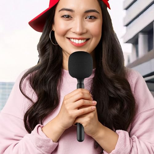 Interview Go Handheld Stand Microphone Cover for DJI Mic, Rode, Hollyland Lark Wireless Mic Holder Windscreen Pop Filter 2 PCS