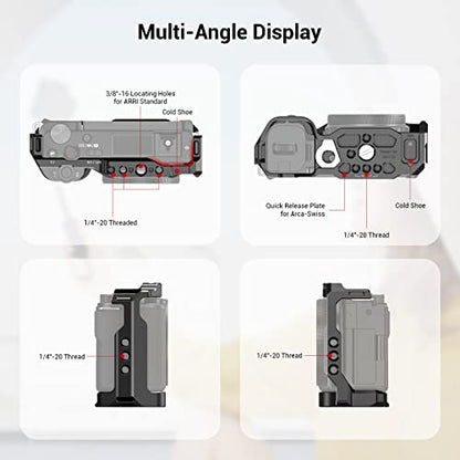 SmallRig Cage with Built-in Quick Release Plate for Arca-Swiss and Cold Shoe for Sony ZV-E10-3531 - style: Cage