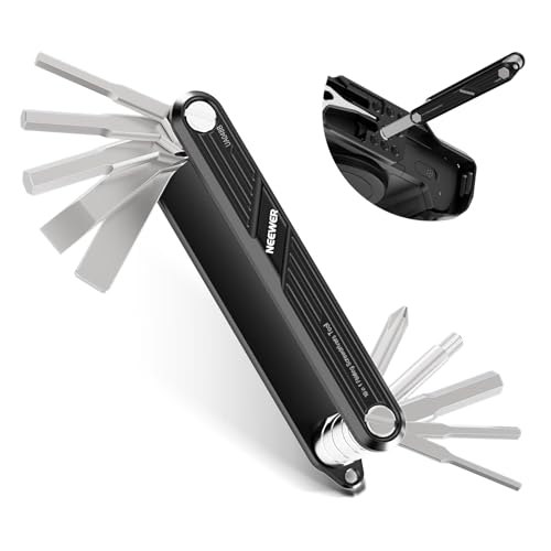 NEEWER 10 in 1 Multifunctional Foldable Screwdriver Tool Set: 4 Screwdrivers, 6 Hex Keys, Pocket Tool, Compatible with SmallRig Camera Cage Rig Tripod QR Plate, UA048B Black - style: 10-in-1 Screwdrivers Tool Set(Black)