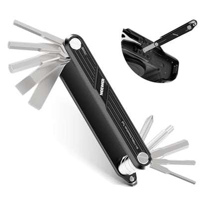 NEEWER 10 in 1 Multifunctional Foldable Screwdriver Tool Set: 4 Screwdrivers, 6 Hex Keys, Pocket Tool, Compatible with SmallRig Camera Cage Rig Tripod QR Plate, UA048B Black - style: 10-in-1 Screwdrivers Tool Set(Black)
