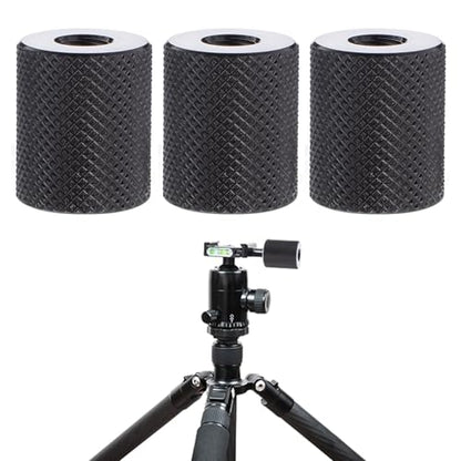 Camera Screw Converter 1/4" to 1/4", 3pcs 1/ 4 " Female Double Threaded Hole Adapter 1/ 4inch Female to Females Tripod Nut Connectors for Magic Arms Tripods Mount Tripod Stand Microphone Stand