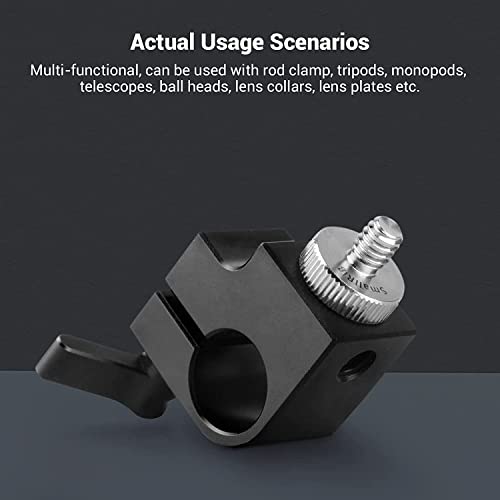 SmallRig 1/4" to 1/4" Male Threaded Screw Adapter Double Head Stud for Camera Cage Monitor LED Microphone, Pack of 2-828