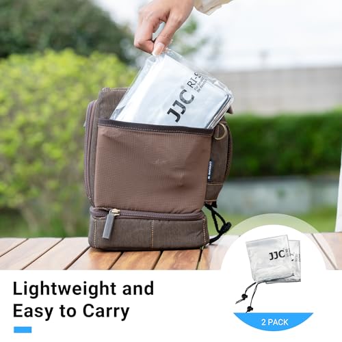 2 Pack Camera Rain Cover with Flash Clear Dust Proof Sleeve Protection for Canon EOS 4000D 1200D 90D 80D 77D 70D 5D 6D 7D Mark II R10 R7 R5 R6 Rp R Rebel T8i T7i T7 T6i SL3 SX70 SX60 HS - color: for Camera w Flash