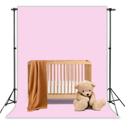 Pink Photography Backdrop Studio Photography Film & Television Portraiture Interview Programs Product Display Home Videos Parties Exhibition Halls Wedding Backdrops 5x7FT - color: Pink, size: 5x7FT
