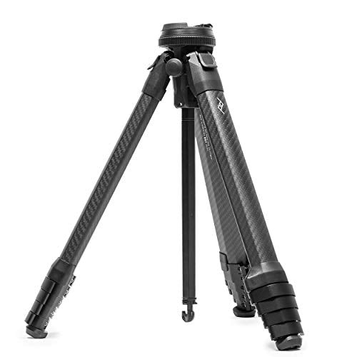 Peak Design Travel Tripod, Carbon Fiber, Compact Design, Quick Setup and Takedown, Pro-Level Stability, Ergonomic Ball Head, Compact and Portable Travel Tripod for Camera and Phone, 20 lb Capacity - color: Carbon Fiber
