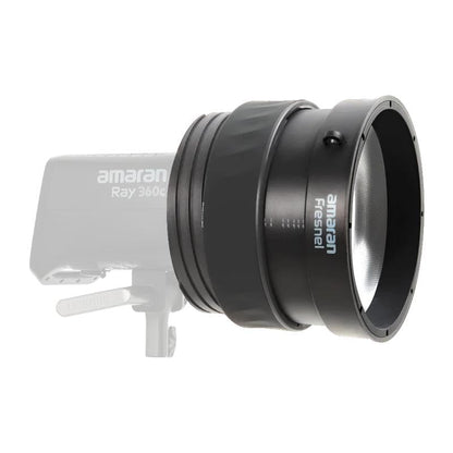 amaran Fresnel with Barn Doors Bowens Mount Attachment Designed for Amaran Ray 360C,660C,Halo 200x/300x/600x,and Other COB LED Video Light (Large) - size: Large