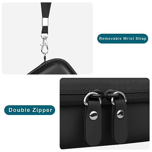 Canboc Carrying Case for KODAK PIXPRO FZ55/ FZ45/ FZ43/ FZ53 16MP Digital Camera, Video Vlogging Camera Bag, Zipper Mesh Pocket fit Cable, Black (Case Only) - color: Regular-Black