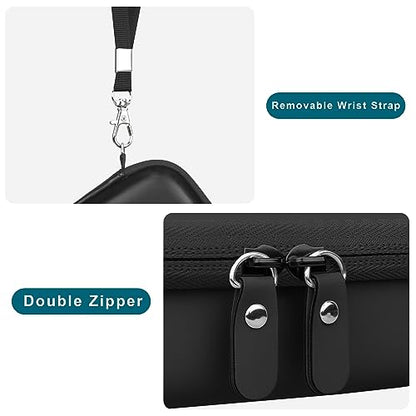 Canboc Carrying Case for KODAK PIXPRO FZ55/ FZ45/ FZ43/ FZ53 16MP Digital Camera, Video Vlogging Camera Bag, Zipper Mesh Pocket fit Cable, Black (Case Only) - color: Regular-Black