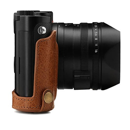 Mega Gear Leica Q-P, Q (Typ 116) Ever Ready Genuine Leather Camera Case and Strap, with Battery Access, Brown - color: Brown