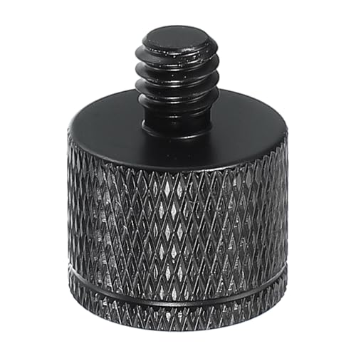 PATIKIL Tripod Screw Adapter M5 Female to 1/4" Male, Tripod Nut Connectors Camera Mount Screw Camera Double Head Converter for Microphone Holder Magic Arms Accessories - size: M5 to 1/4"