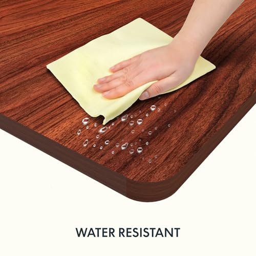 FLEXISPOT Whole Piece 40"x24" Desktop 1" Thickness Height Adjustable Desk Rectangular Tabletop Mahogany Board (42INCH Mahogany Top) - color: Mahogany, size: 40x24"