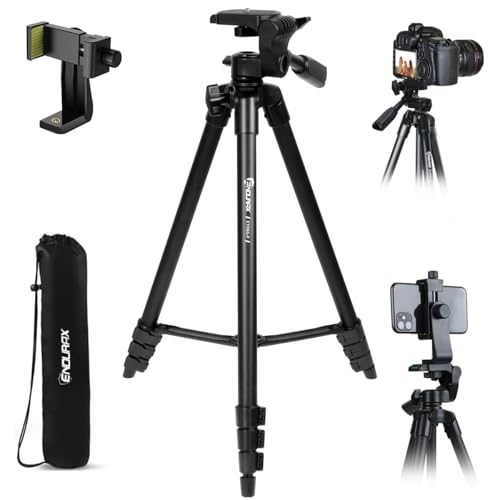 Endurax Camera Tripod (No Quick Release Plate-Black) - style: No Quick Release Plate-Black