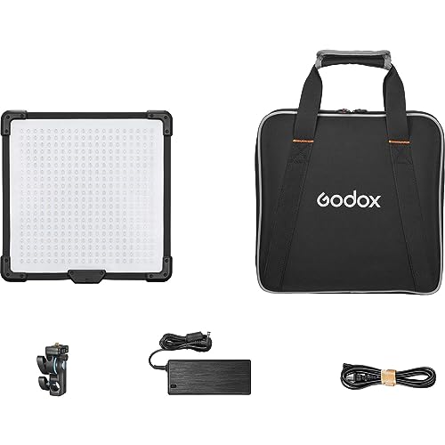 Godox FH50Bi Ultra-Thin Flexible Handheld LED Soft Video Light Panel, 2800~6500K CRI97+, APP Control, with AD-E2 Flash Holder Metal Bracket, Carry Bag for YouTube Studio Photography and Video Shooting - color: FH50Bi(2800~6500K)