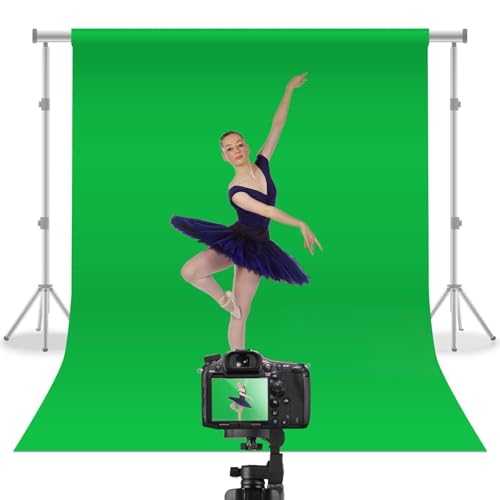 10X12ft Green Screen Backdrop for Photography | Chromakey Polyester Foldable Greenscreen Background,Green Screen Fabric for Streaming, Photography,Video Editing, Podcasting