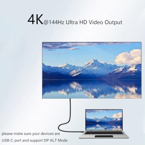 Pocxwa USB-C to USB-C 3.2 Gen 2x2 Video Cable, 240W USBC Charger Cord 5Ft | 4K@144HZ, 20Gbps Data Sync, Compatible with MacBook Pro, Dell, LG, ARZOPA, KYY Portable Monitor, Smartphone Tablets & Laptop - size: 5Ft