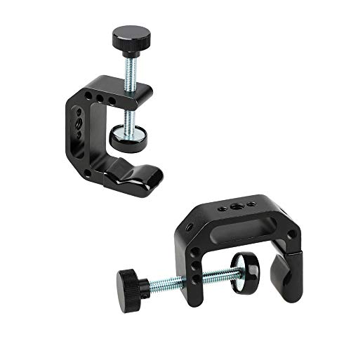CAMVATE C Clamp with 1/4-20 & 3/8-16 screw Hole for Tables Desk Mount/2 PCS