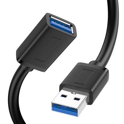Vanjua 2 Pack USB Extension Cable-3.3FT, USB 3.0 Extension Cable, Male to Female Cord High Data Transfer Compatible with Webcam,USBKeyboard,Flash Drive,Hard Drive,Printer,Camera and More