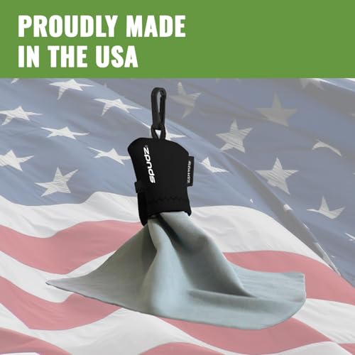SPUDZ Ultra Patriot Variety Pack | Five 6" x 6" Microfiber Towels w/Neoprene Pouches | Premium Microfiber Cleaning Cloths for Laptops, Lenses, Cameras, Screens, and More | 5 Color Variety Pack - color: Ultra 6 X 6 - Patriot (5 Pack)