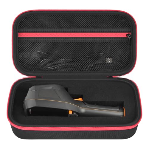 Boobowl Large Thermal Camera Carrying Case for TOPDON TC004/ for FOXWELL RT280, EVA Hard Shell Shockproof Storage Box with DIY Foam Insert for HVAC Technicians Electricians Field Inspectors (Black) - color: Black, size: Large