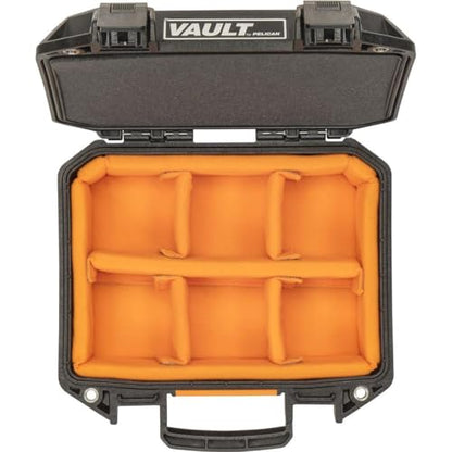 Pelican Vault V100 Hard Case (Camera, Pistol, Gear, Equipment) - color: Black, style: Padded Dividers