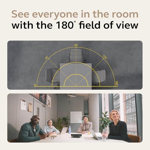 Jabra PanaCast 50 Video Bar System - All-in-one Meeting Room Solution, Audio bar, 180° Full-Room Webcam, Intelligent AI-Enabled Features, and PanaCast Control Touchscreen - Zoom Certified - Black - style: Zoom Certified